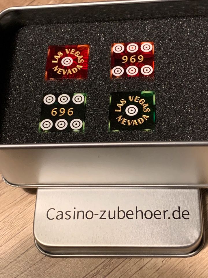 Präzisionswürfel Craps Barbut Poker ♥️ Chips Karten kaufen Craps in Duisburg