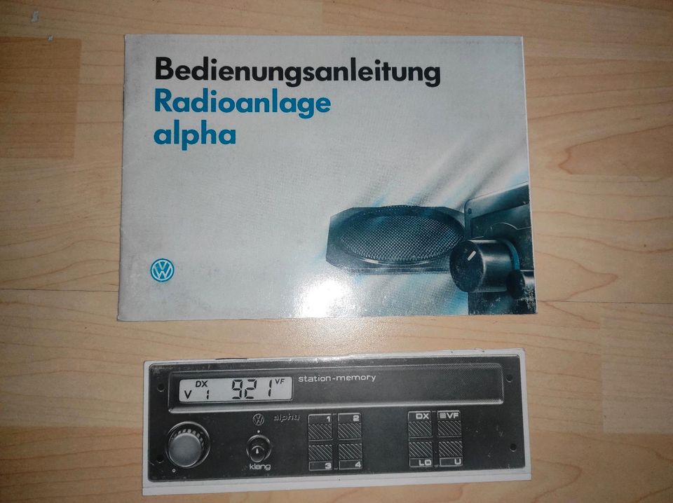 Vw radio alpha Bedienungsanleitung oem golf 2 3 in Bayern - Illertissen |  Ersatz- & Reparaturteile | eBay Kleinanzeigen ist jetzt Kleinanzeigen