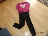 Set Hose Leggings Shirt  Glitzer Tom Tailor pink schwarz 104 110 Hessen - Florstadt Vorschau