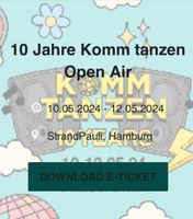2 Tickets „KOMMTANZEN“ Sonntag 11.05. HH Altona - Hamburg Bahrenfeld Vorschau