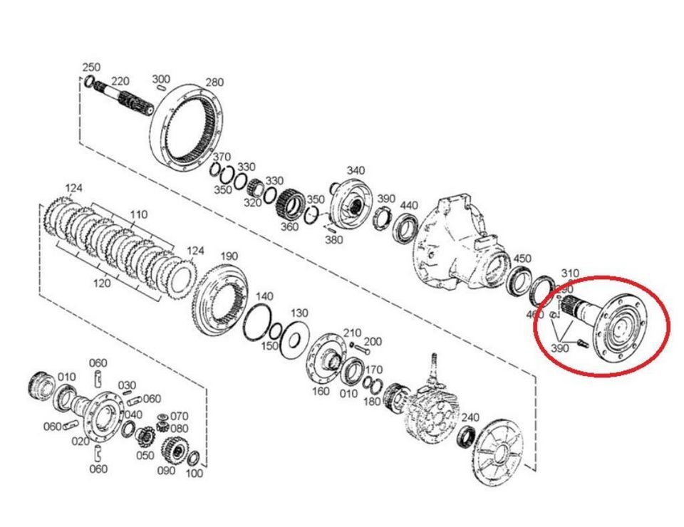 Hinterachswelle für Deutz-Fahr Agrotron 150, 165, 180, usw. in Hamersen