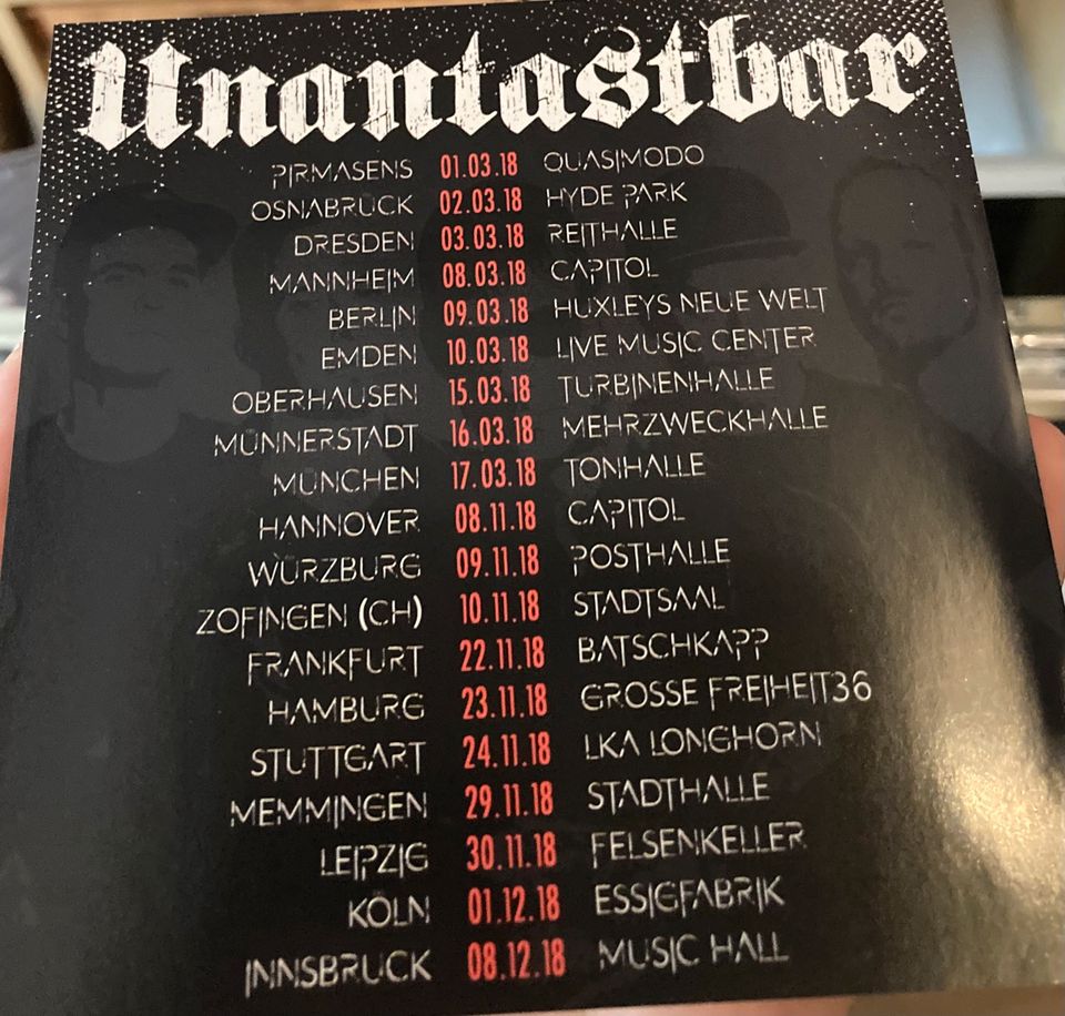 Unantastbar - Leben Lieben Leiden LP rotes Vinyl Schallplatte +CD in Westerstede