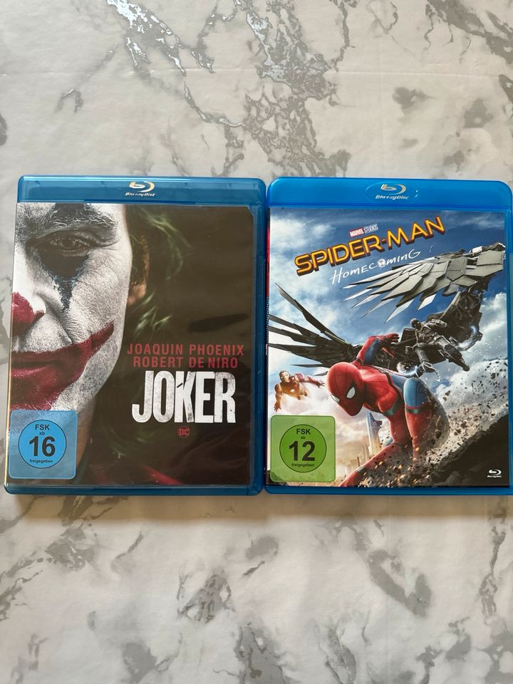 Zwei Blurays Joker und Spiderman in Wipperfürth