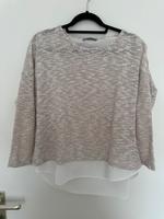 Pulli / Pullover, Bluseneinsatz, beige mit Glitzer, Gr. 42 Dresden - Pieschen Vorschau