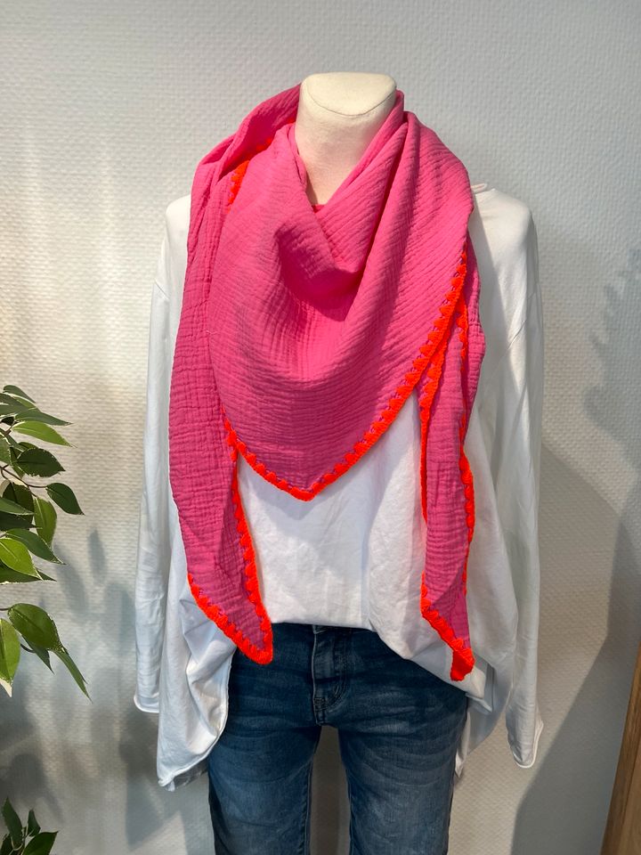 Musselin Neo Schal in pink made in Italy neu in Essen