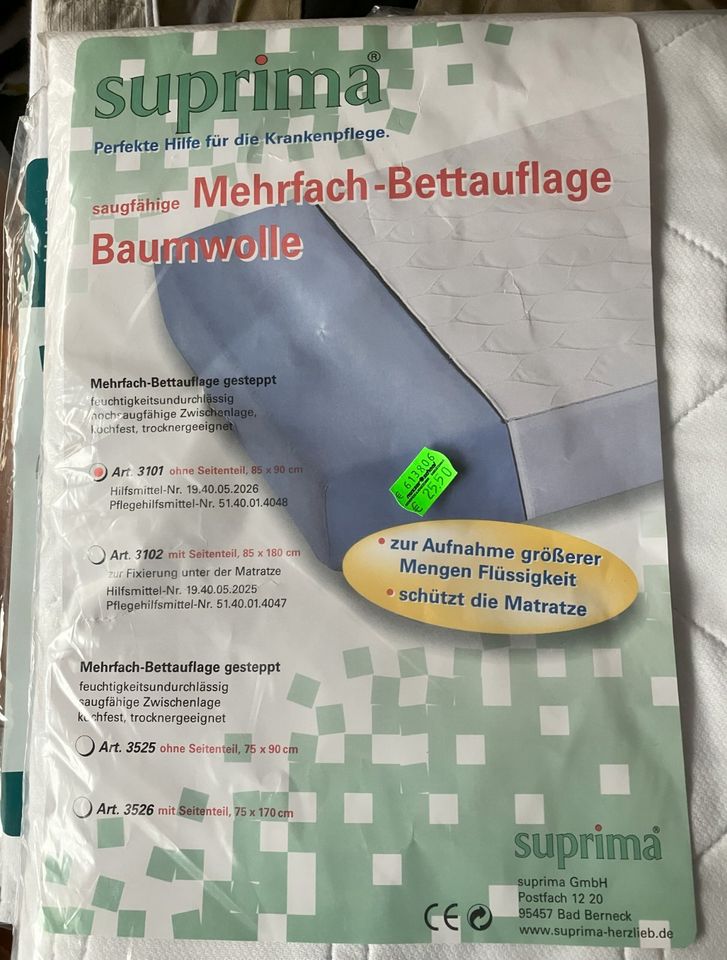 VERKAUFE original verpackte Bettauflagen für die Krankenpflege in Heidenheim an der Brenz