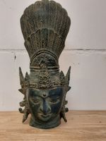 Shiva Kopf aus Bronze  31cm Buddha Tara Dewi Thailand Asien Nordrhein-Westfalen - Kalkar Vorschau