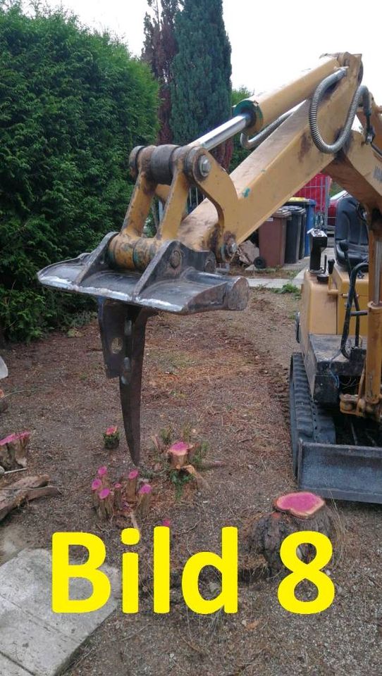 Minibagger / Bagger Mieten 0,8 to. im Rheingau in Geisenheim