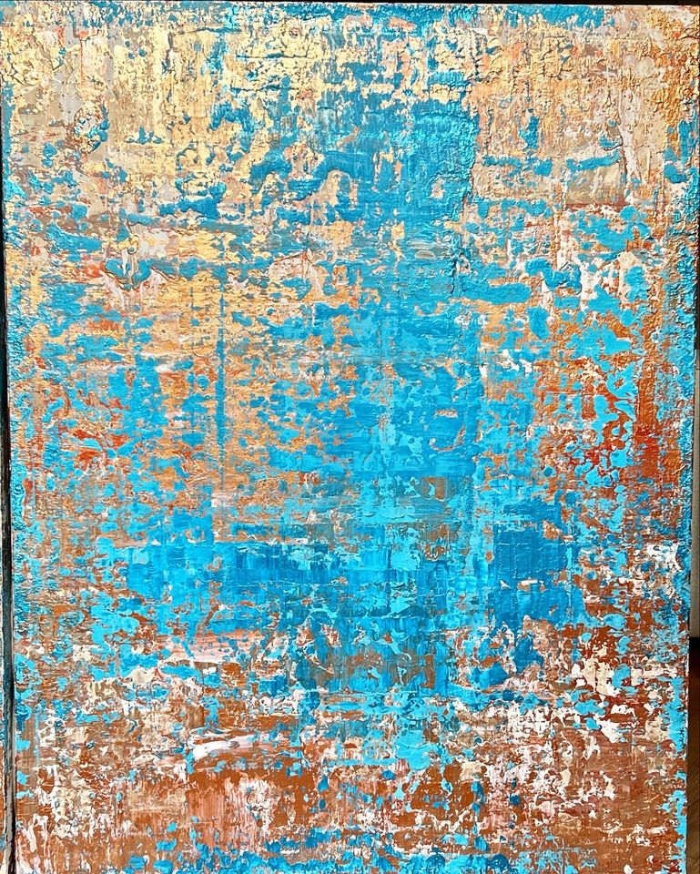 BLUE MAGIC | 2 Bilder, abstrakt, acryl, 80x100 in Berlin