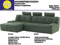 Sofa Couch Wohnlandschaft L Form Struktur grün Nordrhein-Westfalen - Mettingen Vorschau