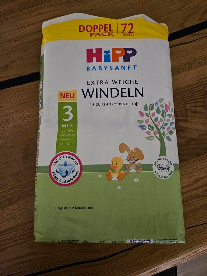 Hipp Windeln Gr. 3 Doppelpack in Hamersen