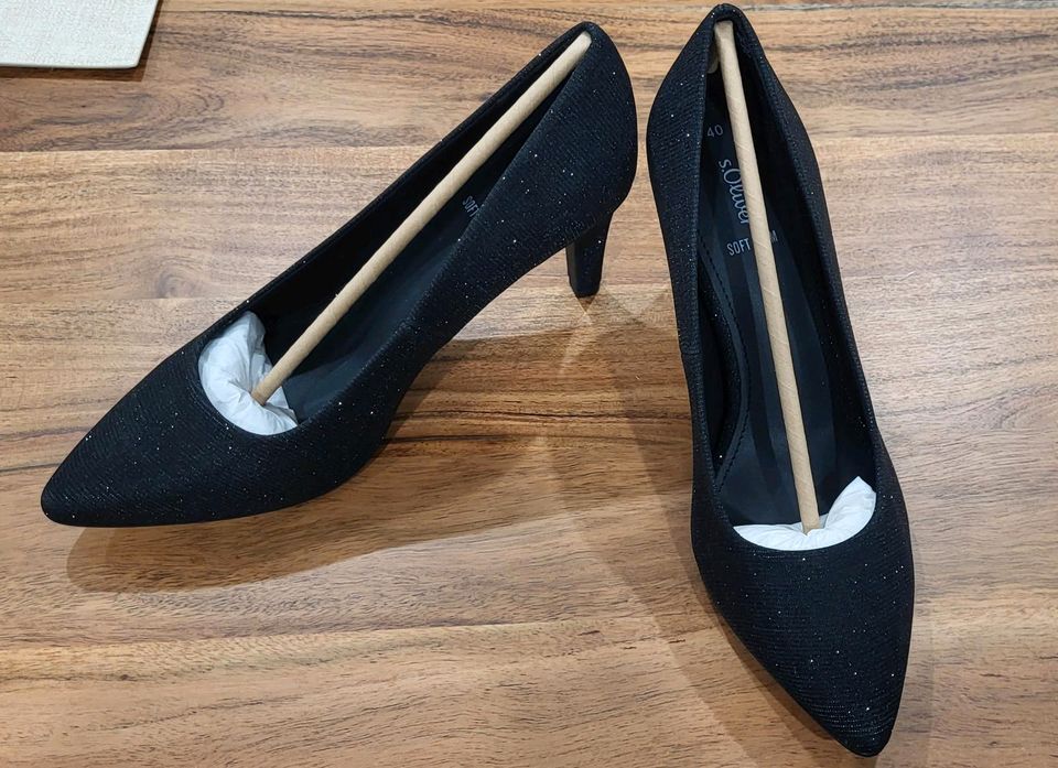 s.Oliver Damen Pumps Schuhe schwarz mit Glitzer Größe 40 in Rheinland-Pfalz  - Landau-Mörlheim | eBay Kleinanzeigen ist jetzt Kleinanzeigen