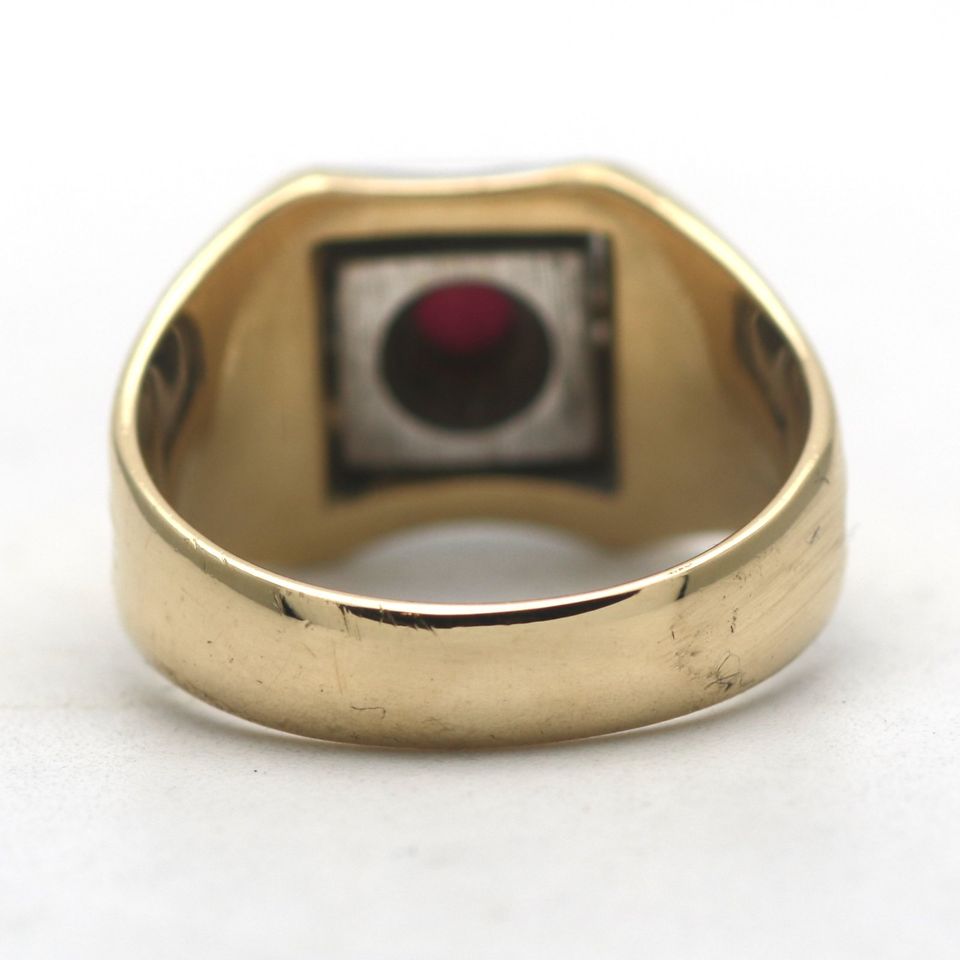 Rubin Diamant Ring 750 Gold18 Kt Gelb- Weißgold Bicolor in Köln