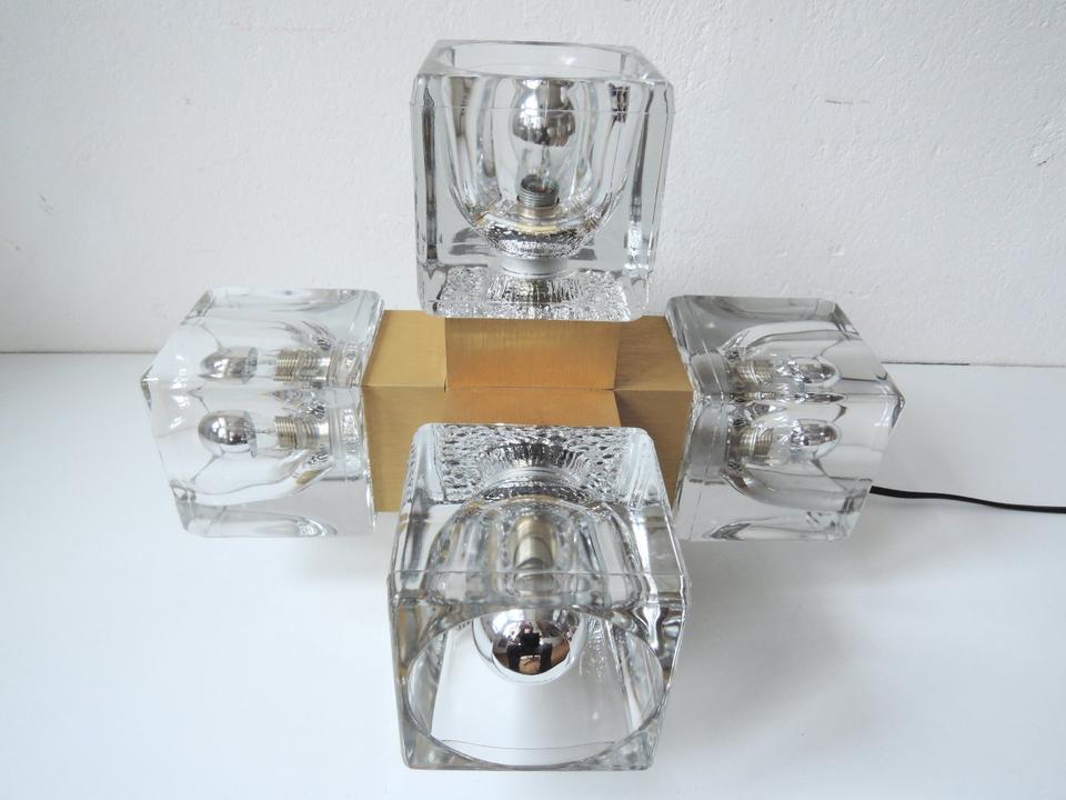 Deckenlampe Peill & Putzler Cube Messing Midcentury Vintage 70er in Berlin