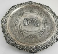 Silber 800 Hildesheimer Rose Teller mit Durchbruch Antik Punze Schleswig-Holstein - Hohenlockstedt Vorschau