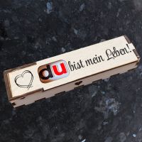 Duplo Holz Geschenkbox mit Gravur "Du bist mein Leben!" Niedersachsen - Schiffdorf Vorschau