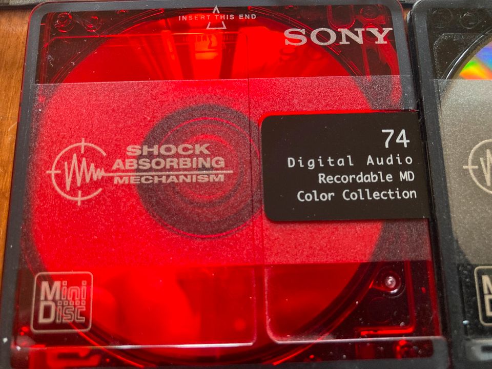 Sony MiniDisc Shock Absorbing Mechanism Color Collection in Bad Waldsee