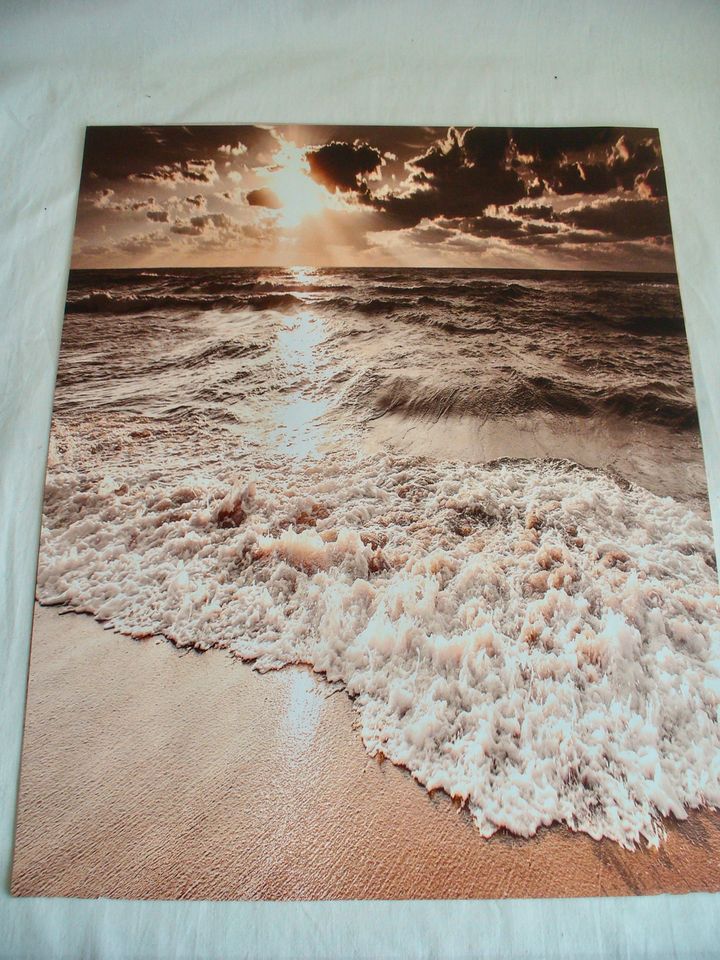 Poster Strand Meer Ozean Kunstdruck Wandbild Wandposter in Trittau