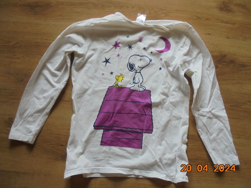 Snoopy Shirt Langarm, Schlafshirt Neuwertig in Edemissen