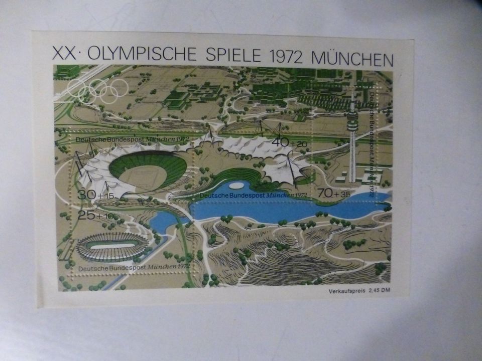 Briefmarken Olympia 1972 - Konvolut in Hamburg