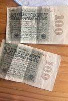 100 Millionen Mark Reichsbanknote 1920 Inflation, 2 Scheine Hamburg-Nord - Hamburg Fuhlsbüttel Vorschau