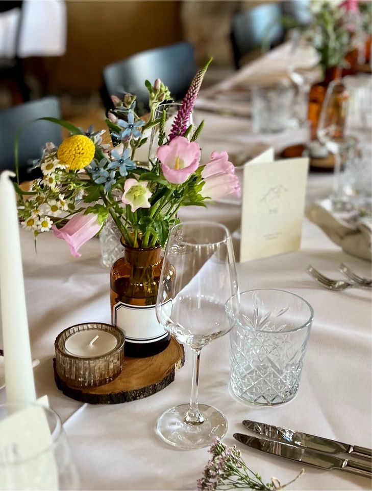 Verleih 60 Apothekerflaschen Gläser Vasen Hochzeit in Allensbach