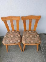 Stuhl 2 Küche gepolstert Holzstuhl vintage Stuttgart - Hedelfingen Vorschau