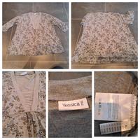 Shirt, Yessica, Größe XL 48/50, grau mit Blumen Niedersachsen - Holle Vorschau
