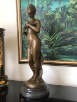 Bronzefigur Frau mit Vogel Jugendstil Signatur Moreau Münster (Westfalen) - Centrum Vorschau