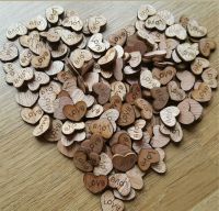 NEU Holz Herzen Holzherzen LOVE Hochzeit Taufe vintage Streudeko Brandenburg - Lauchhammer Vorschau