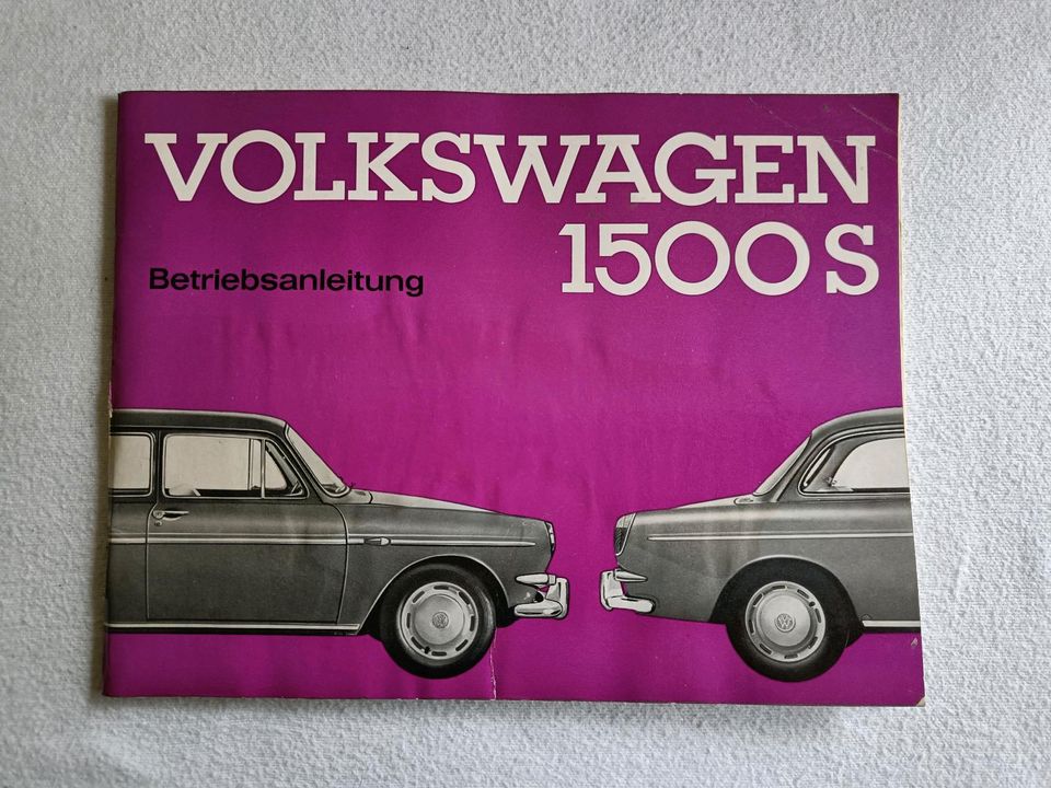 Bedienungsanleitung Betriebsanleitung Volkswagen VW 1500S in Bergneustadt