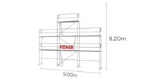 Gerüst Giebel Alu-Sperrholzbeläge 9x8,2 m Gerüstbau | piemar.de # Baden-Württemberg - Schwäbisch Hall Vorschau