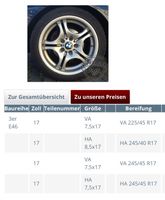 4x Komplettreifen Satz BMW M Doppelspeiche Styling 68 17 Zoll Nordrhein-Westfalen - Düren Vorschau