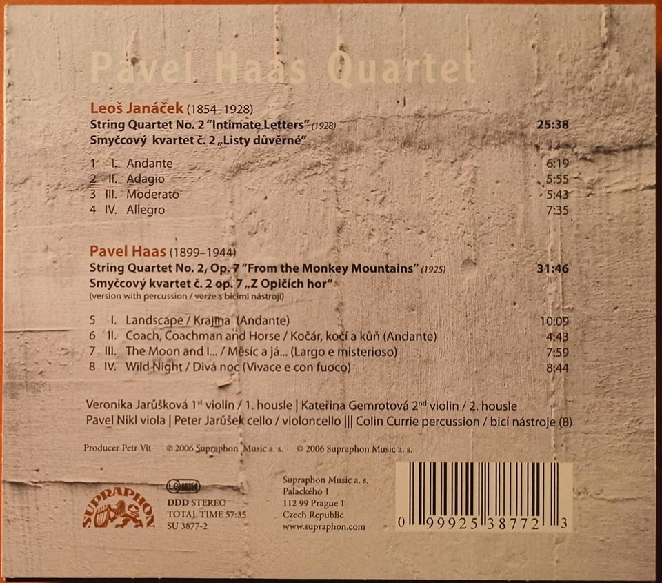 CD "Pavel Haas - Streichquartett Nr. 2 Von den Affenbergen" in Magdeburg