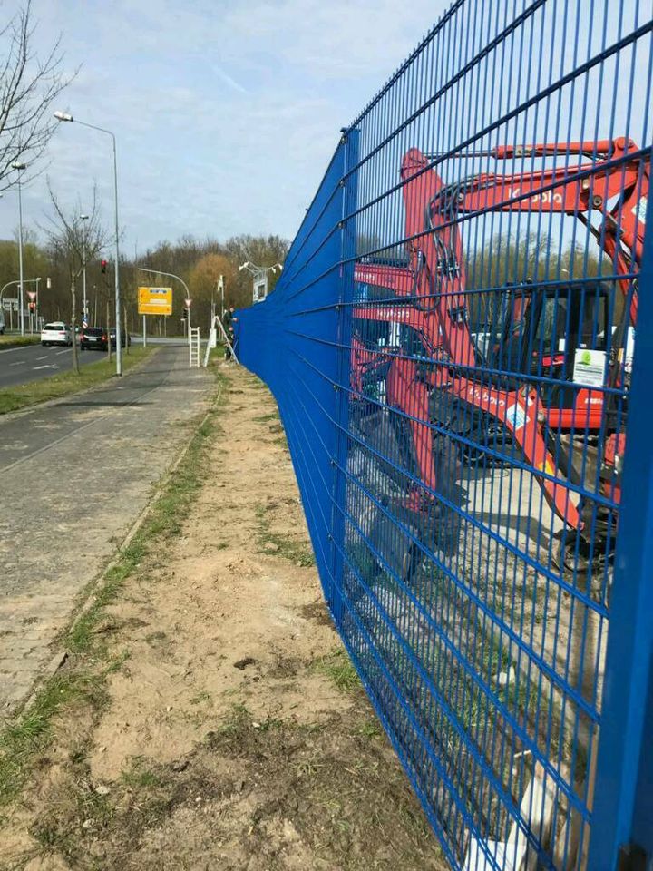 Gartenzaun, Doppelstabmattenzaun, Schmuckzaun anthrazit & grün in Bad Doberan