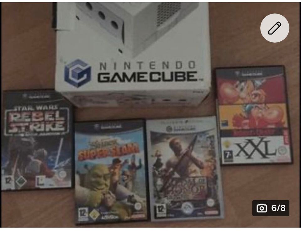 Nintendo Gamecube mit 4 spile in Hanau