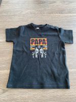 Papa T-Shirt Schwarz Größe 86/92 Herzogtum Lauenburg - Geesthacht Vorschau