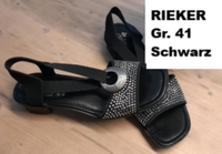 Rieker Sandalen Schwarz superbequem Gr. 41, eher 40,5 Niedersachsen - Stadthagen Vorschau