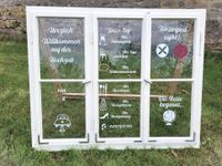 MIETE Hochzeit Dekoration Schild Tagesablauf Vintage Fenster Hessen - Fulda Vorschau