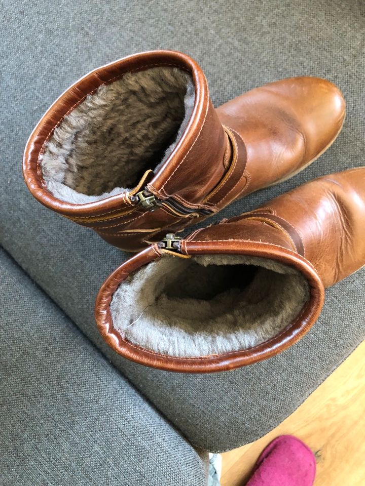 Panama Jack Boots Gr.38 sehr guter Zustand Leder in Lübeck