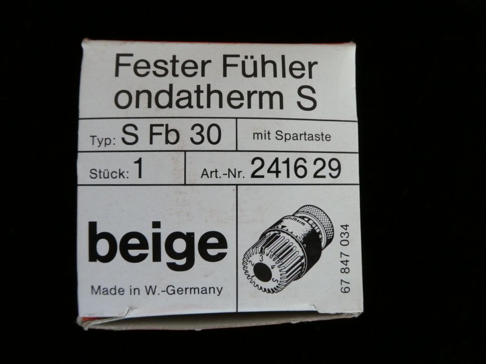 Thermostat Ondatherm S  Fester Fühler  Typ S Fb 30   beige in Schrobenhausen
