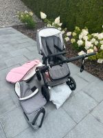 Kinderwagen Bugaboo Fox Classic Grey Melange, Black Chassis Niedersachsen - Wendeburg Vorschau