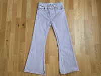 Jeans Hose Schlaghose mit Schlitz Flared  Mango lila rosa 146 Düsseldorf - Grafenberg Vorschau