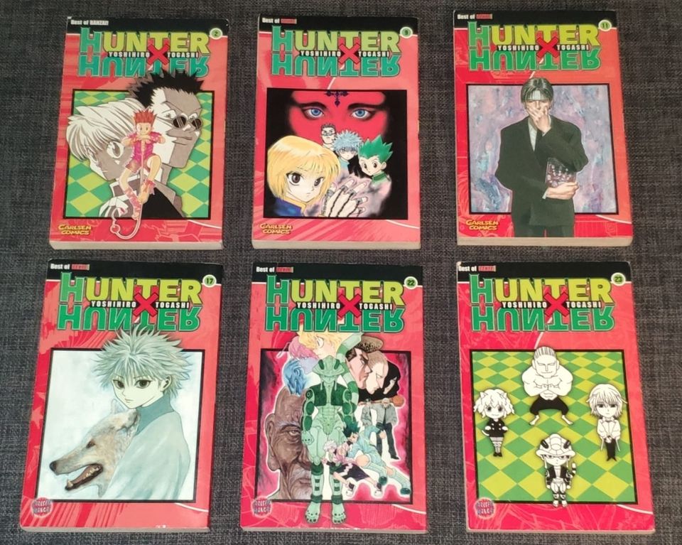 Hunter x Hunter Manga-Bände 2, 9, 11, 17, 22 & 23 in Hannover