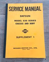 Nissan Datsun S 30 240 Z, 260 Z 280 Z Manual Chassis and Body Nordrhein-Westfalen - Minden Vorschau