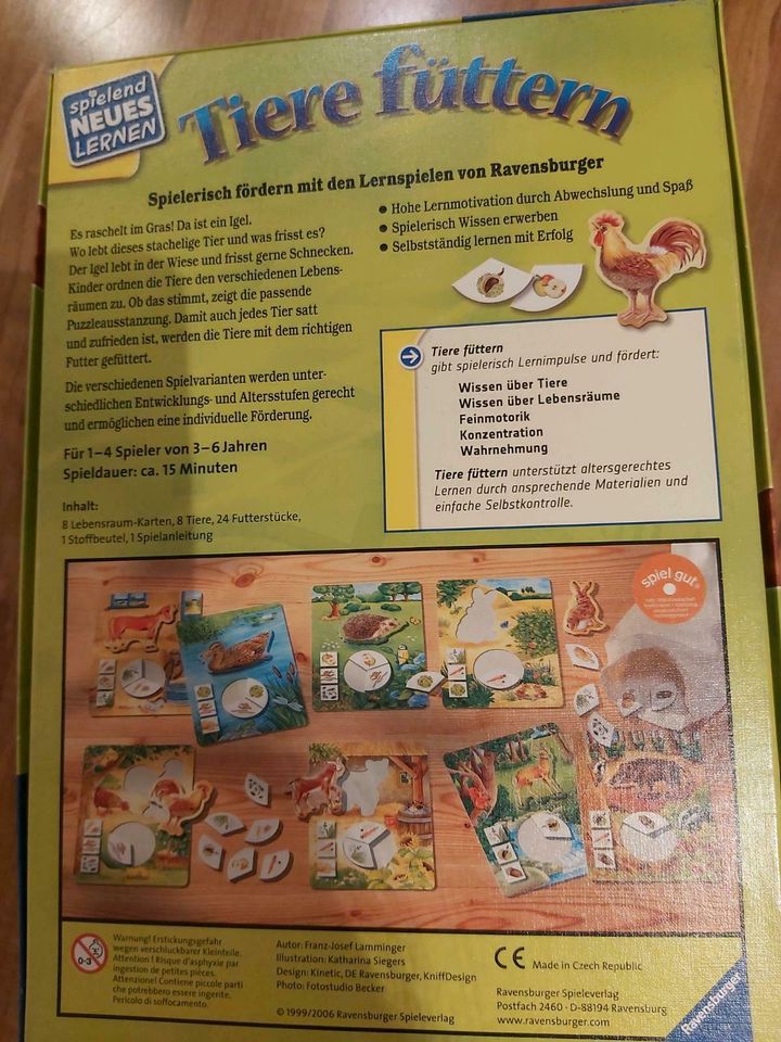 Spiel "Tiere füttern" von Ravensburger  ☆ 3-6 Jahre in Scheden