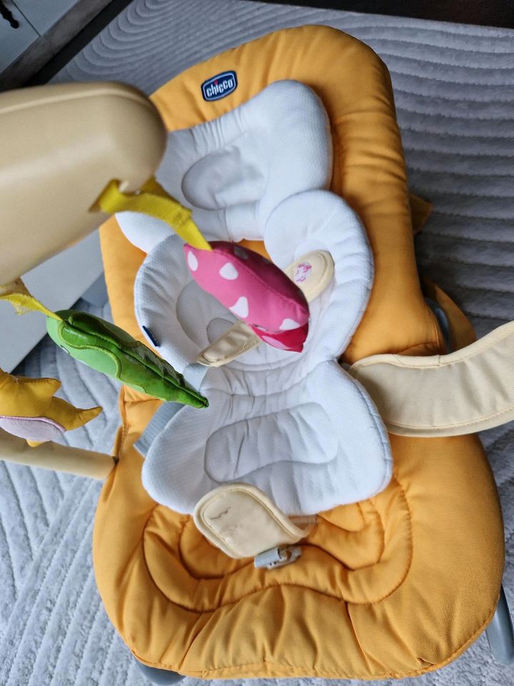 Chicco Babywippe gelb Babyschaukel in Schwallungen