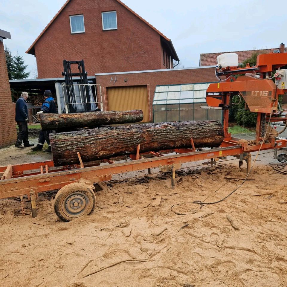 Lohnschnitt/ Mobilessägewerk/ Sägewerk/ Wood Mizer LT15/ in Einbeck