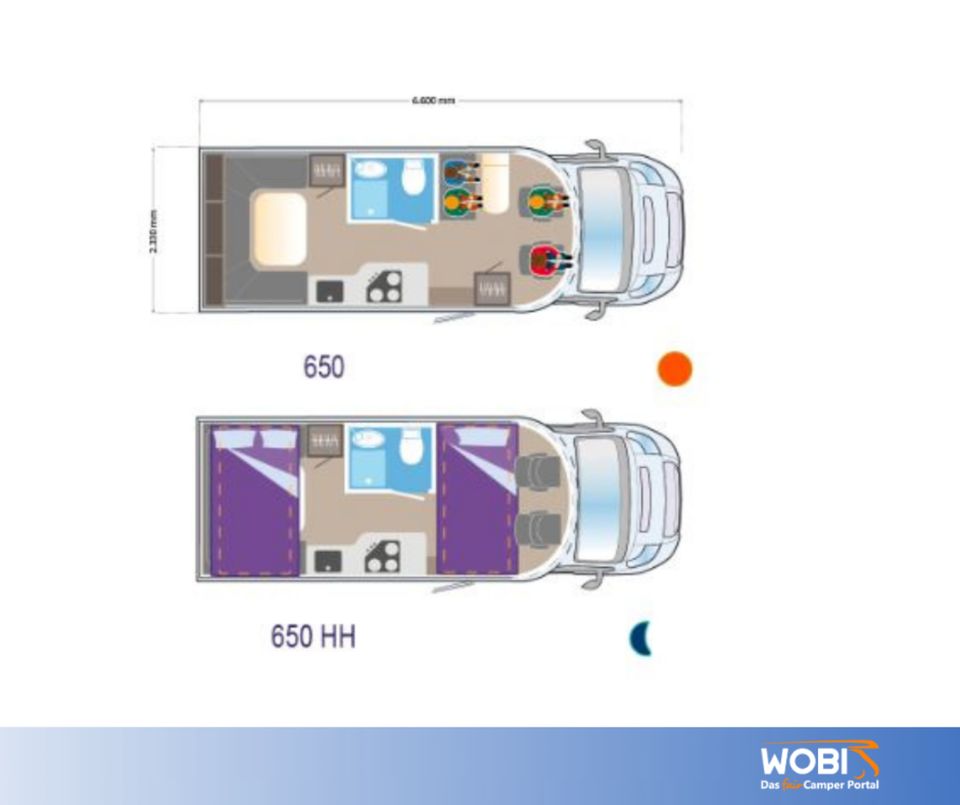 ✅Wohnmobil mieten |Hund |Teilintegriert |4 Pers |WOBI Nr 881 ab in Rödermark