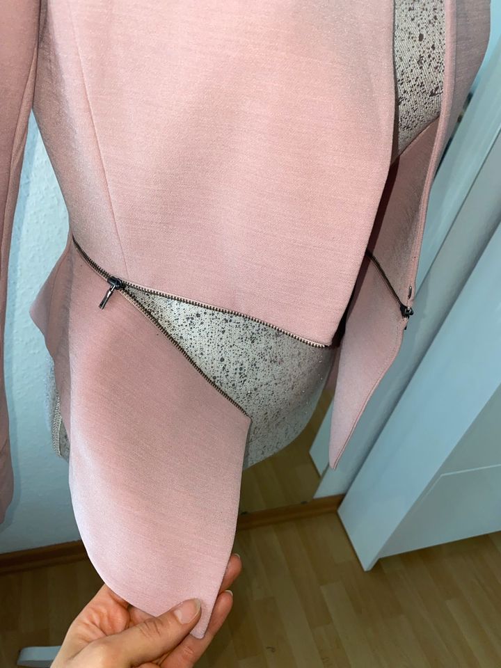 BCBGMAXAZRIA Blazer Jacke rosa nude XS 34 in Düsseldorf